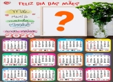Calendário 2026 Mãe Amor Maior Dia das Mães Montar Foto Grátis