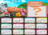 Calendário 2024 Brown e Sua Turma Monta Foto