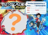 Convite Beyblade Burst Turbo