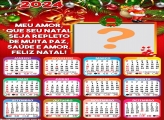 Calendário 2024 Mensagem Natal Muita Paz Saúde e Amor