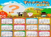 Foto Mensagem Calendário 2024 Fazenda Infantil