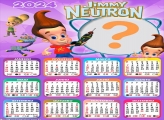 Calendário 2024 Jimmy Neutron Colar Foto e Imprimir