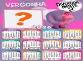 Calendário 2026 Vergonha Divertidamente 2 Juntar Foto Online