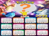 Calendário 2023 Pokémon Criar Online Foto Moldura