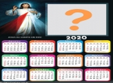 Calendário 2020 Mensagem Jesus Eu Confio e Vós