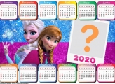 Calendário 2020 Horizontal Frozen