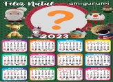 Calendário 2023 Papai Noel Amigurumi Montar Imagem
