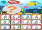 Juntar Foto Online Calendário 2023 Fundo do Mar