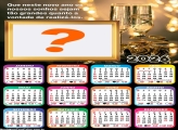 Calendário 2026 Sonhos Realizados Ano Novo Montagem de Foto