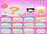 Calendário 2024 Menina Confeiteira Montagem Infantil