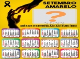 Calendário 2022 Setembro Amarelo Colagem de Foto