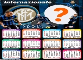 Calendário 2026 Internazionale Inter de Milão Colagem Online
