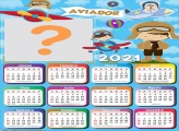 Calendário 2021 Aviador Infantil