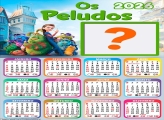 Calendário 2026 Os Peludos Criar Montagem
