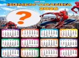 Calendário 2026 Homem-Aranha Juntar Foto Online