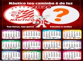 Calendário 2026 Náutico Time de Futebol Fazer Colagem Grátis