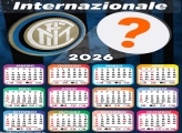 Calendário 2026 Internazionale Foto Montagem