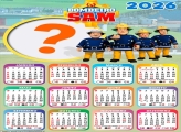 Calendário 2026 Bombeiro SAM Colagem de Fotos