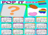 Calendário 2024 Pop iT Moldura Online