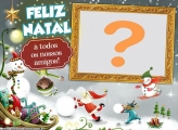 Todos os Amigos um Feliz Natal Aplicativo de Montar Foto