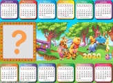 Calendário 2020 Horizontal do Pooh