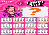 Calendário 2026 Emilly Vick Colagem Grátis