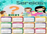 Calendário 2021 Sereias para Imprimir