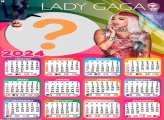 Calendário 2024 Lady Gaga Criar Montagem