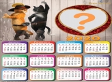 Calendário 2020 Gato de Botas Online Grátis