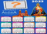 Calendário 2023 Nossa Senhora da Abadia Foto Moldura Online