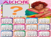 Calendário 2023 Alcione Criar Online Foto Moldura