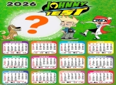 Calendário 2026 Johnny Test Colagem Online