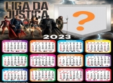 Montar Foto Online Calendário 2023 Liga da Justiça