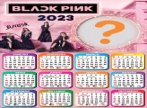 Criar Online Foto Moldura Calendário 2023 Black Pink