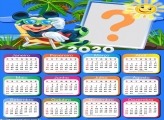 Calendário 2020 Mickey Férias Moldura