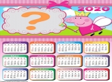 Calendário 2020 Pepa Pig Foto Colagem