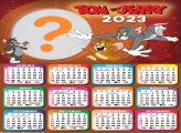 Calendário 2023 Tom e Jerry Editar Moldura Grátis