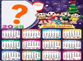 Calendário 2025 Boas Festas Turma da Mônica Foto Montagem Grátis