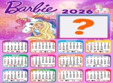 Calendário 2026 Barbie Unicórnio Criar Montagem
