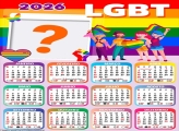 Calendário 2026 LGBT Colar Foto Online