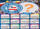 Calendário 2022 Esporte Clube Bahia Moldura de Foto