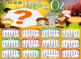 Calendário 2026 O Mágico de Oz Foto Colagem