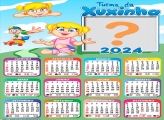 Calendário 2024 Turma da Xuxinha Emoldurar Foto Online