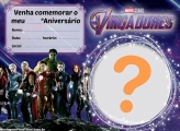 Convite Vingadores