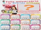 Calendário 2023 Feliz Aniversário Madrinha para Afilhada