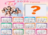 Calendário 2026 Twice Montar Foto Grátis