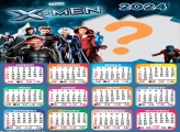 Calendário 2024 X Men para Fazer Colagem