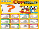 Calendário 2026 CupHead Montagem de Foto