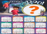 Calendário 2026 Boo Monstros S. A. Colagem Online