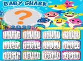 Calendário 2023 Baby Shark Montar e Imprimir